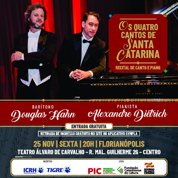 Recital, "Os quatro cantos de Santa Catarina" é atração no TAC.