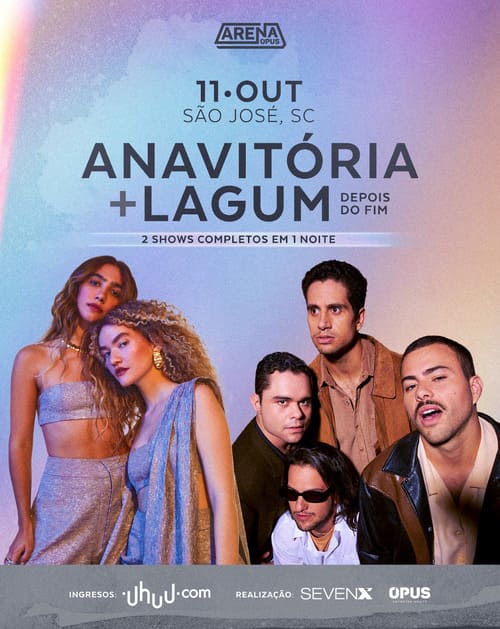 Arena Opus recebe shows de Anavitória e banda Lagum