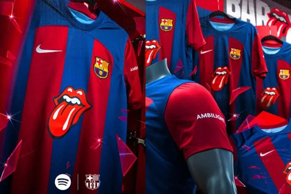 Os Rolling Stones e FC Barcelona firmam contrato de parceria 