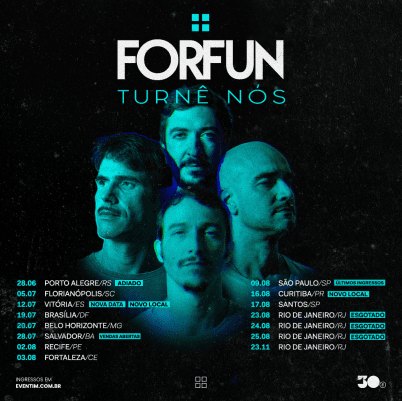 Forfun vai fazer show em Florianópolis com Turnê "NÓS"